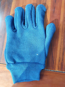 Gants tricotés en fil de coton construction main épaississement jardinage industriel gants en coton tricotés