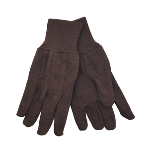 Prix ​​usine 13 Gants de travail de sécurité enduits de paume en polyester de coton rouge noir de calibre 13 pour la construction de jardin