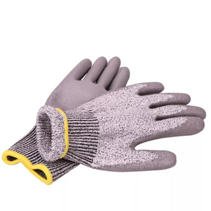 Gants de travail anti-coupure ANSI niveau A5 avec revêtement PU pour travaux de jardinage