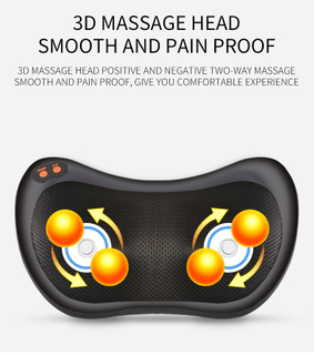 Vente en gros électrique oreiller masseur voyage voiture usage domestique pétrissage cervical shiatsu cou oreiller de massage avec chaleur