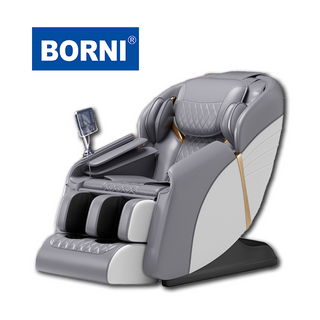 Chaise de massage chauffante vibrante blanche pour tout le corps