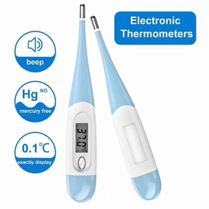 Thermomètre digital fièvre avec embout flexible pour Bébé et Adulte
