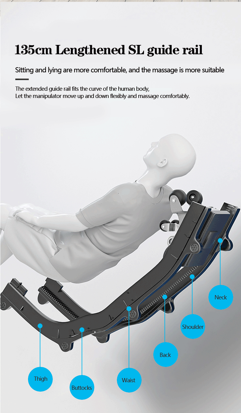 Meilleure vente de luxe chaise de Massage électrique complet du corps zéro gravité Massage des jambes arrière écran LCD AI chaise de Massage à commande vocale