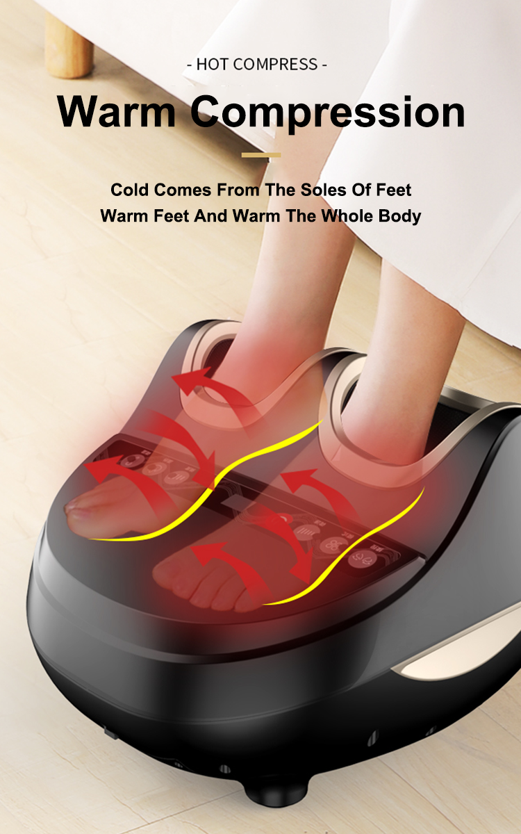 Appareil de massage électrique des pieds et des jambes à pression d'air roulante